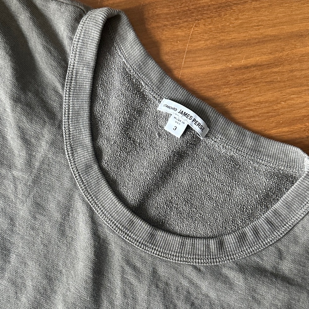 James Perse Supima Cotton Gray T-Shirt Dress Size 3/L - Picture 5 of 7